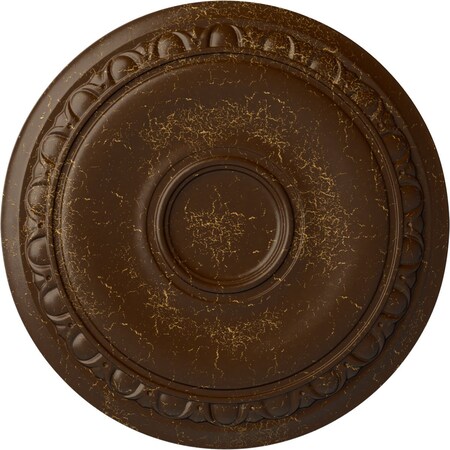 Ekena Millwork Caputo Ceiling Medallion (Fits Canopies up to 6"), 24 1/4"OD x 1 1/2"P, Root Beer Crackle CM24CARBC